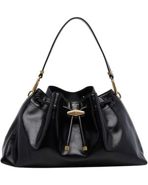 Jimmy Choo Medium Cinch Bucket Bag - Black