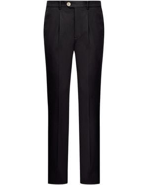 Brunello Cucinelli Cotton Blend Chino Trousers - Black