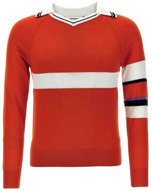 Wales Bonner Calm' Jumper - Red