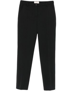 Via Masini 80 Straight-Leg Pants - Black