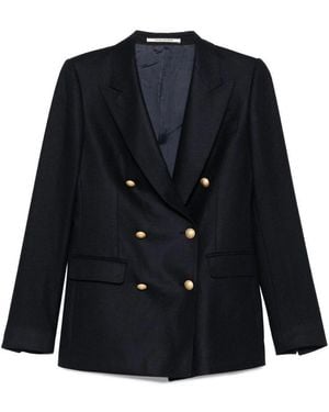 Tagliatore Wool Double-Breasted Jacket - Blue