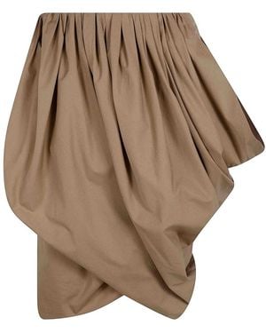 Chloé Midi Asymetrical Skirt - Natural