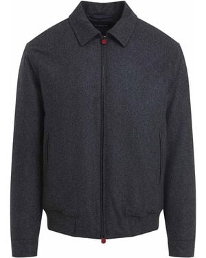 Kiton Bomber Jacket - Blue