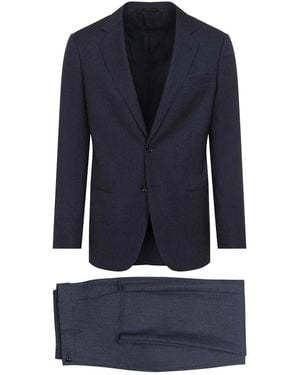 Giorgio Armani Virgin Wool Suit - Blue