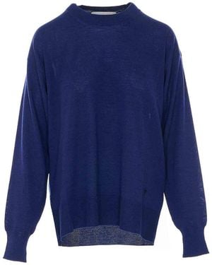 Ami Paris Ami De Coeur Sweater - Blue