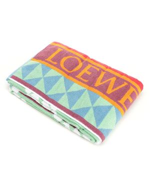 Loewe Cotton Terry Towel - White