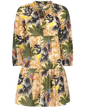 Anjuna Clara Caftan Short Dress - Metallic