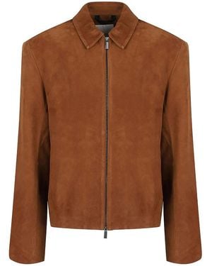 Calvin Klein Leather Jacket - Brown