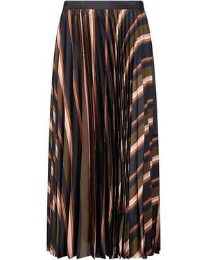 Sacai Horizontal Stripe Skirt - Black