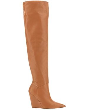 Stuart Weitzman Saloon 100 Wedge Boot - Brown