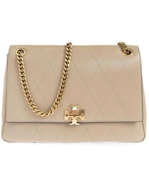 Tory Burch Charlie Quilted Shoulder Bag - Natural