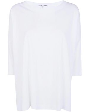 Shirt C-zero Oversized Boat Neck T-Shirt - White