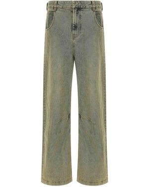 Entire studios Gem Surface Wave Jeans - Green