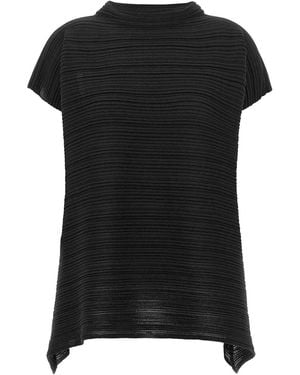 Pleats Please Issey Miyake Camicetta - Nero