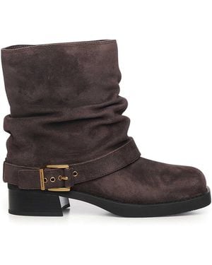 MICHAEL Michael Kors Colby Leather Ankle Boot - Brown