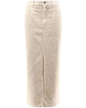 Isabel Marant Corduroy Odalie Skirt - Natural