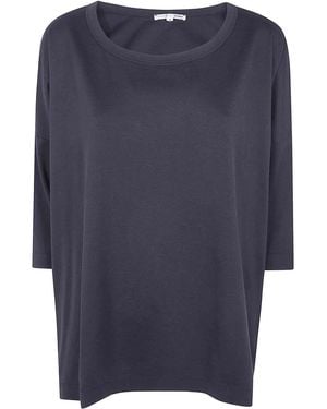 Shirt C-zero Oversized Boat Neck T-Shirt - Blue
