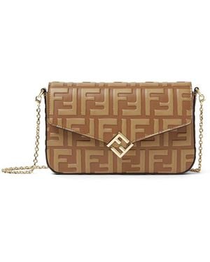 Fendi Two-Tone Ff Leather Wallet - Multicolor