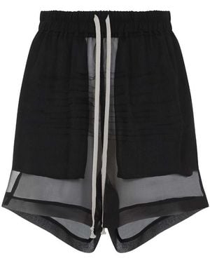 Rick Owens Silk Shorts - Black