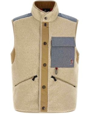 Moncler Logo Vest Jacket - Natural