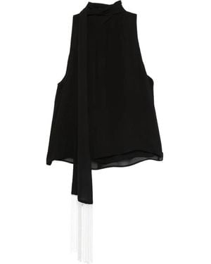 Patrizia Pepe Tie-Detail Blouse - Black