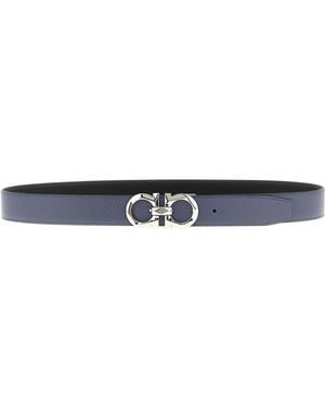 Ferragamo Reversible Belt - White