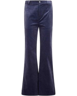 Ralph Lauren Kaeden Full Length Flat Front Pants - Blue