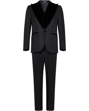 Franzese Collection Piece Tuxedo Suit - Black
