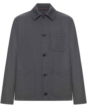Incotex Wool Overshirt - Gray
