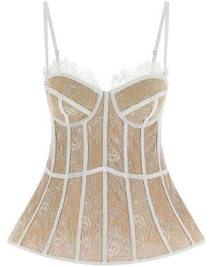 GIUSEPPE DI MORABITO Bustier Top - Natural