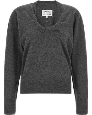 Maison Margiela Twist Wool Jumper - Grey