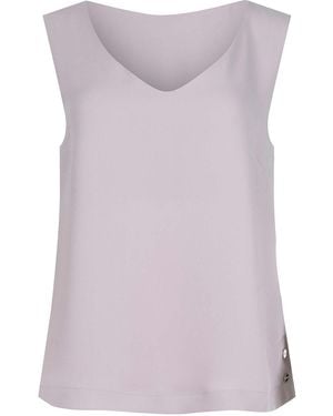 Herno Blouse Made Of Satin - Purple