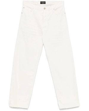 Balenciaga Wide Camel Jean Trousers - White