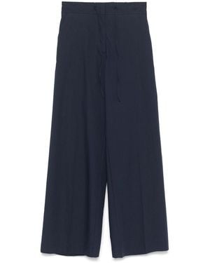 P.A.R.O.S.H. Cotton Wide-Leg Pants - Blue