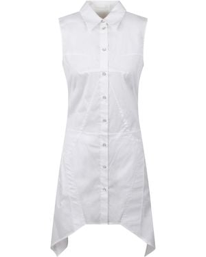 Helmut Lang Bustier Shirt Dress - White