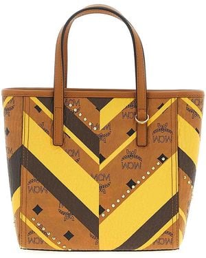 MCM Toni Mini Shopping Bag - Orange