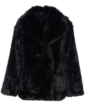 V73 Penny Faux Fur Jacket - Black