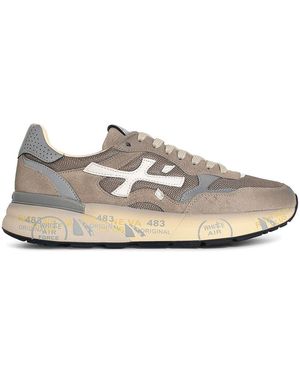 Premiata Mick Leather Blend Sneakers - White