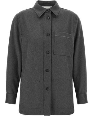 Peserico Punto Luce Overshirt - Grey