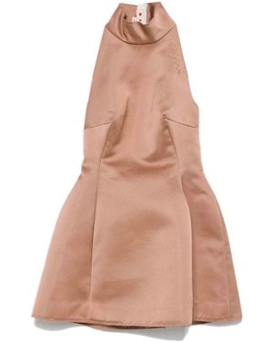Marni Duchess Satin Mini Dress - Pink