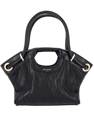 Balmain Borsa Tote Piccola - Nero