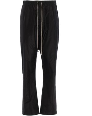 Rick Owens Silk Drop Crotch Pants - Black