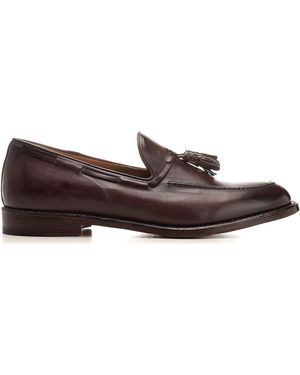 Corvari Moccasin With Leather Tassels - Brown