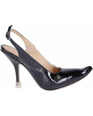 Maison Margiela Love To Death Patent Leather Slingback - Blue