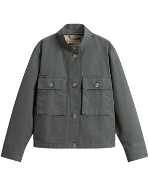 Woolrich Canvas Field Overshirt - Gray