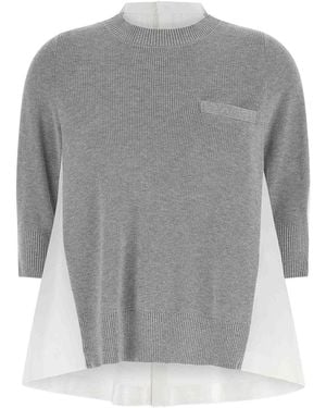 Sacai Shirt Jumper - Grey