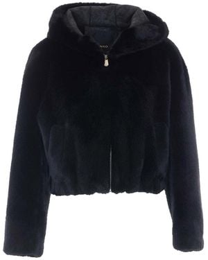 Pinko Faux Fur Jacket - Blue