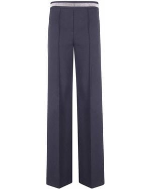 D. EXTERIOR M-Cady Straight Trousers - Blue