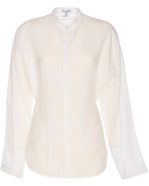 Alaïa Linen Blend Shirt - White