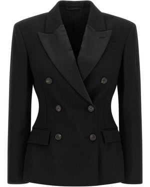 Brunello Cucinelli Double-Breasted Blazer - Black